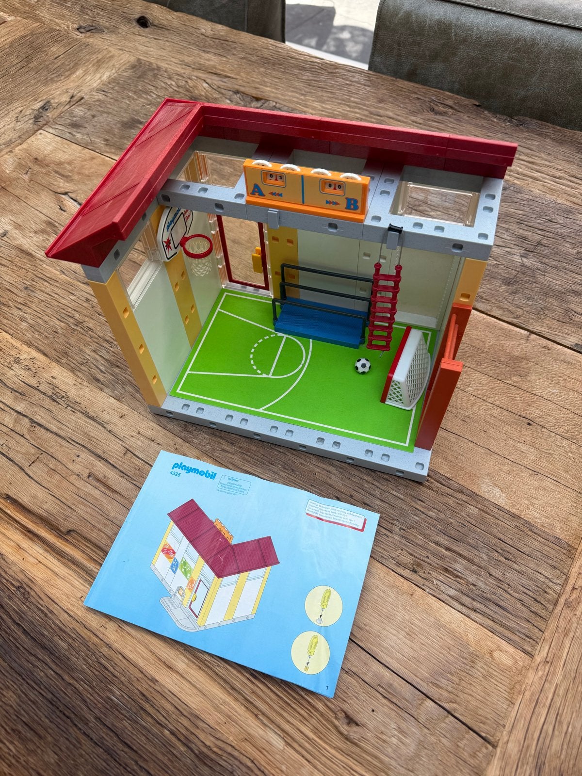 Playmobil Sportschool/Gymzaal met handleiding, Ophalen of Verzenden, Gebruikt, Complete set