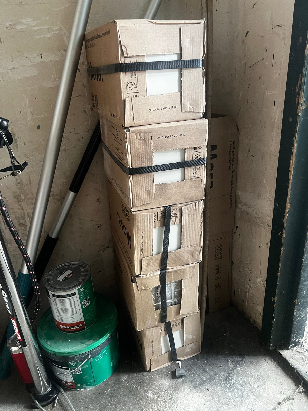 5 Dozen Mosa Global Collection 15x15 V Ecruwit Tegels Nieuw, Doe-het-zelf en Verbouw, Tegels, Ophalen, Keramiek, Nieuw, Minder dan 20 cm