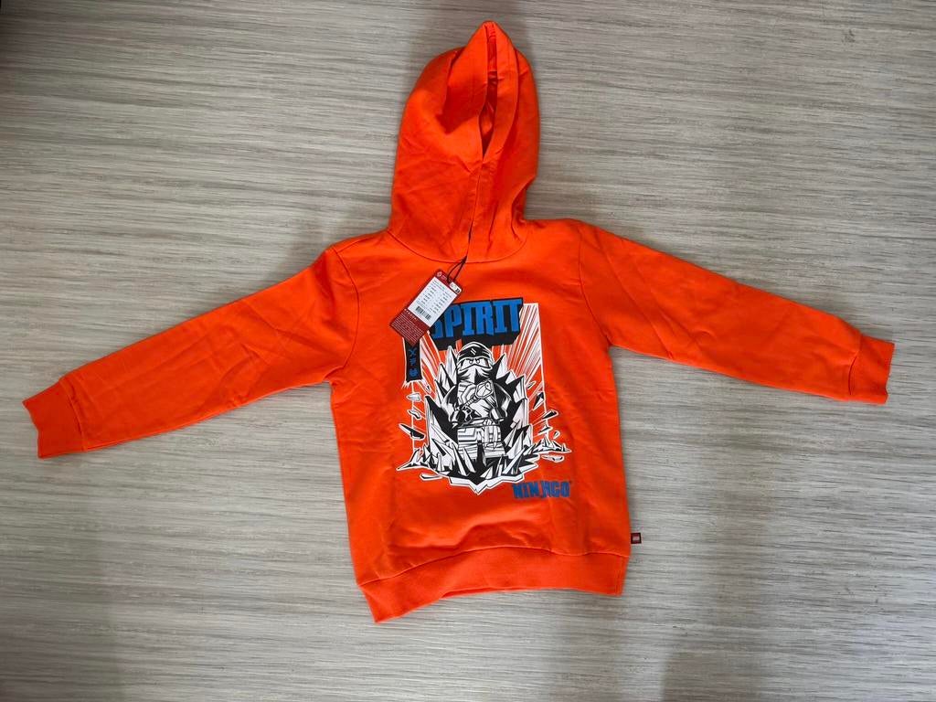 Oranje hoodi LEGO maat 134 nieuw, Jongen of Meisje, Trui of Vest, Nieuw, Ophalen of Verzenden
