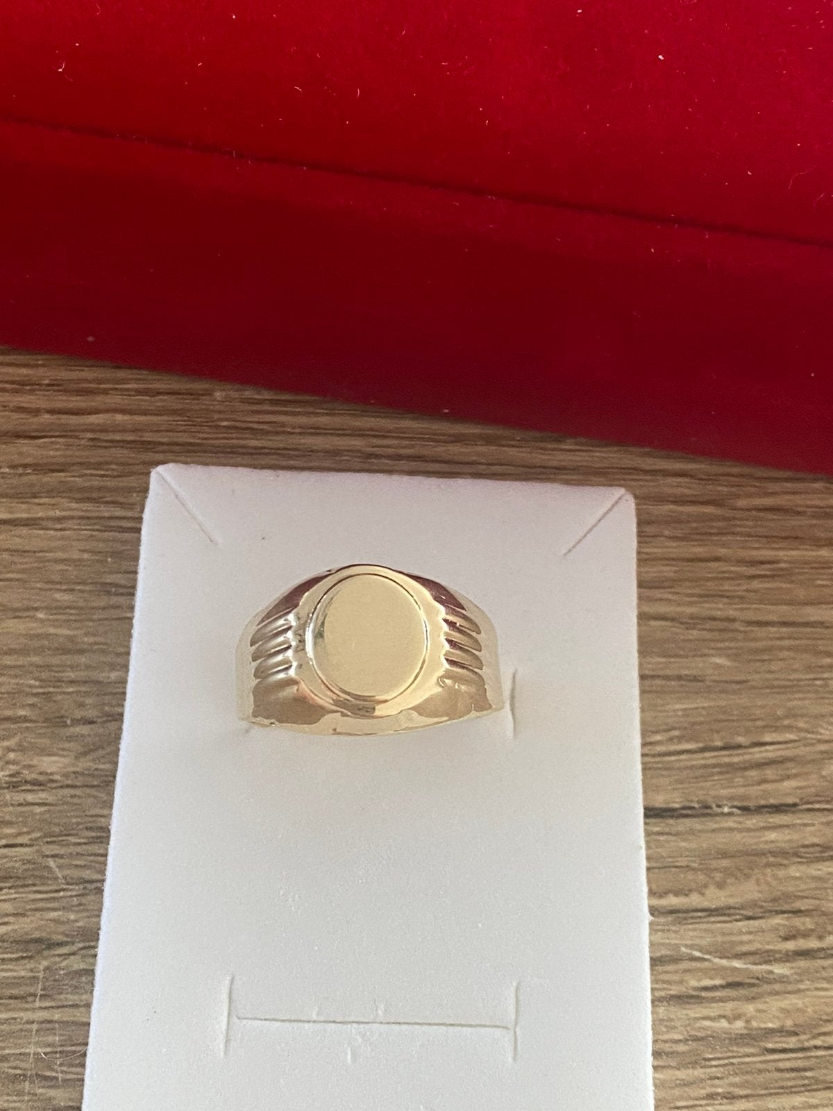 14 karaat gouden heren ring 585 goud, -, Nieuw, Ophalen of Verzenden, -