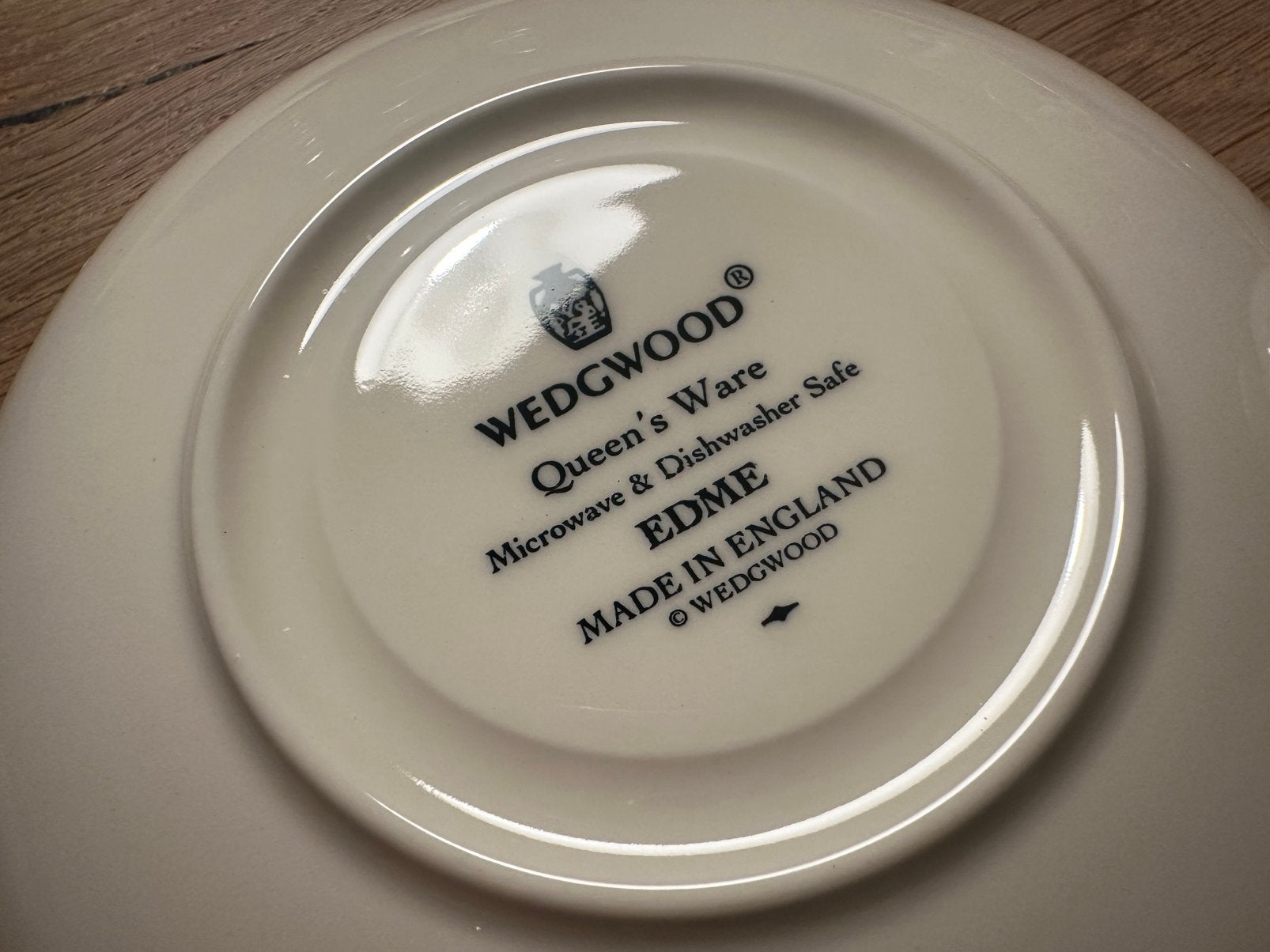 Wedgewood edme plain, Ophalen