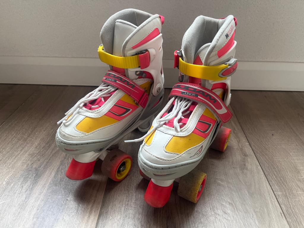 Nijdam verstelbare rolschaatsen maat 34-37 | 34 35 36 37, Kinderen, Ophalen of Verzenden, Verstelbaar, Gebruikt