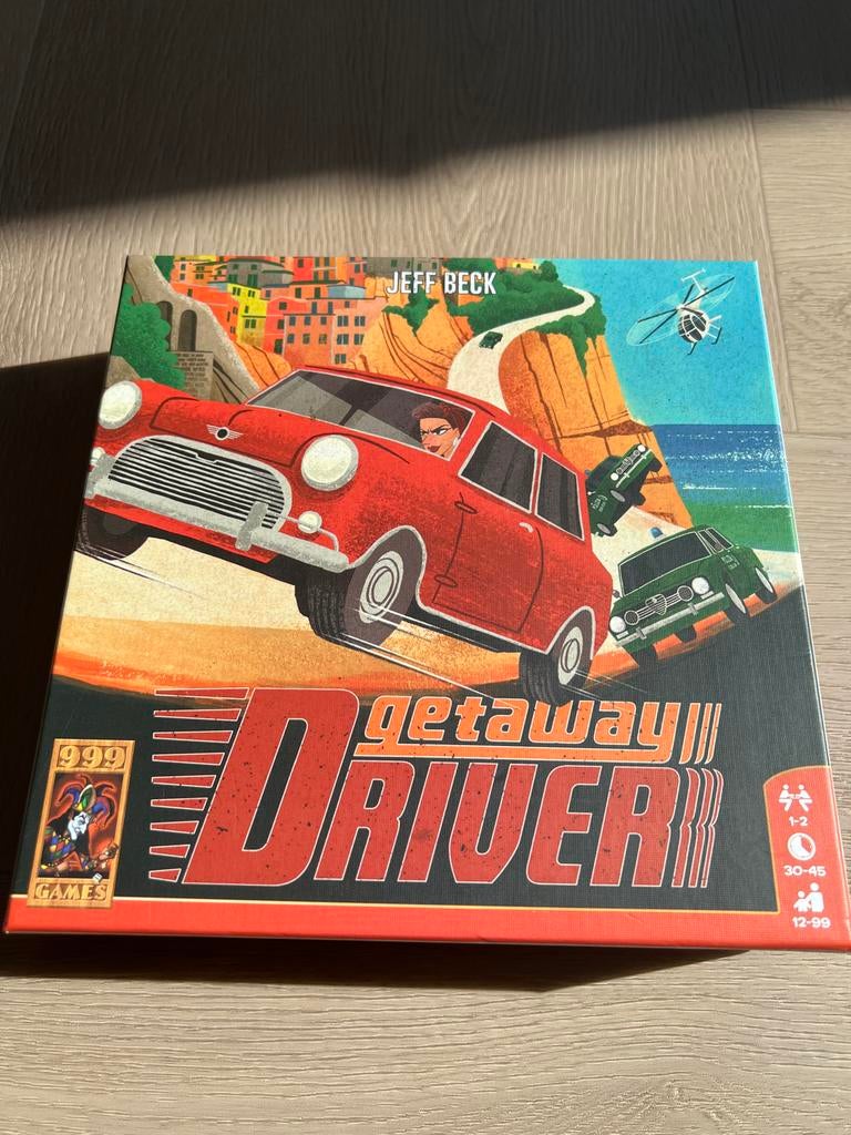 Getaway Driver Bordspel - Ontsnap aan de Politie!, Een of twee spelers, Ophalen, Zo goed als nieuw