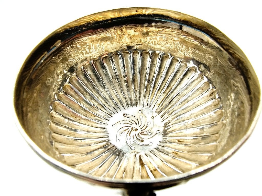 Zilveren strooilepel met ebbenhouten handvat, 18e eeuws, Verzenden, Zilver