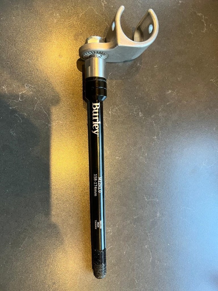 Burley Thru Axle steekas M12x1.0 (158-174mm) – nieuw, Fietsen en Brommers, Ophalen of Verzenden, Nieuw, Gravelbike, Aluminium