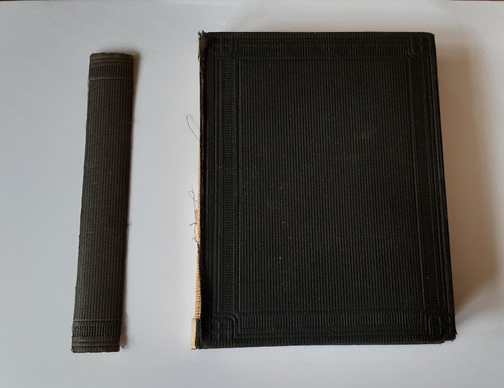 Oud boek met losse kaft - Bijbel Restauratieproject, Antiek en Kunst, Ophalen of Verzenden, Onbekend