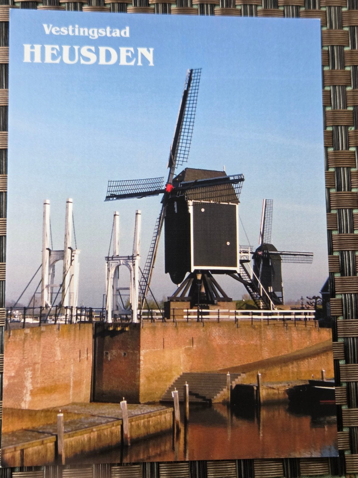 Heusden bij Drunen ingang haven met molens, Verzamelen, Ophalen of Verzenden, 1960 tot 1980, Zuid-Holland