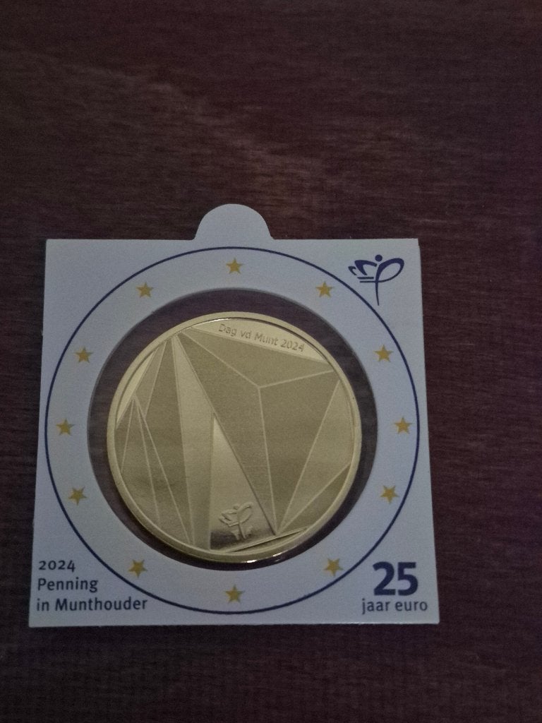 2024 Penning 25 Jaar Euro., Ophalen of Verzenden, Overige materialen, Nederland