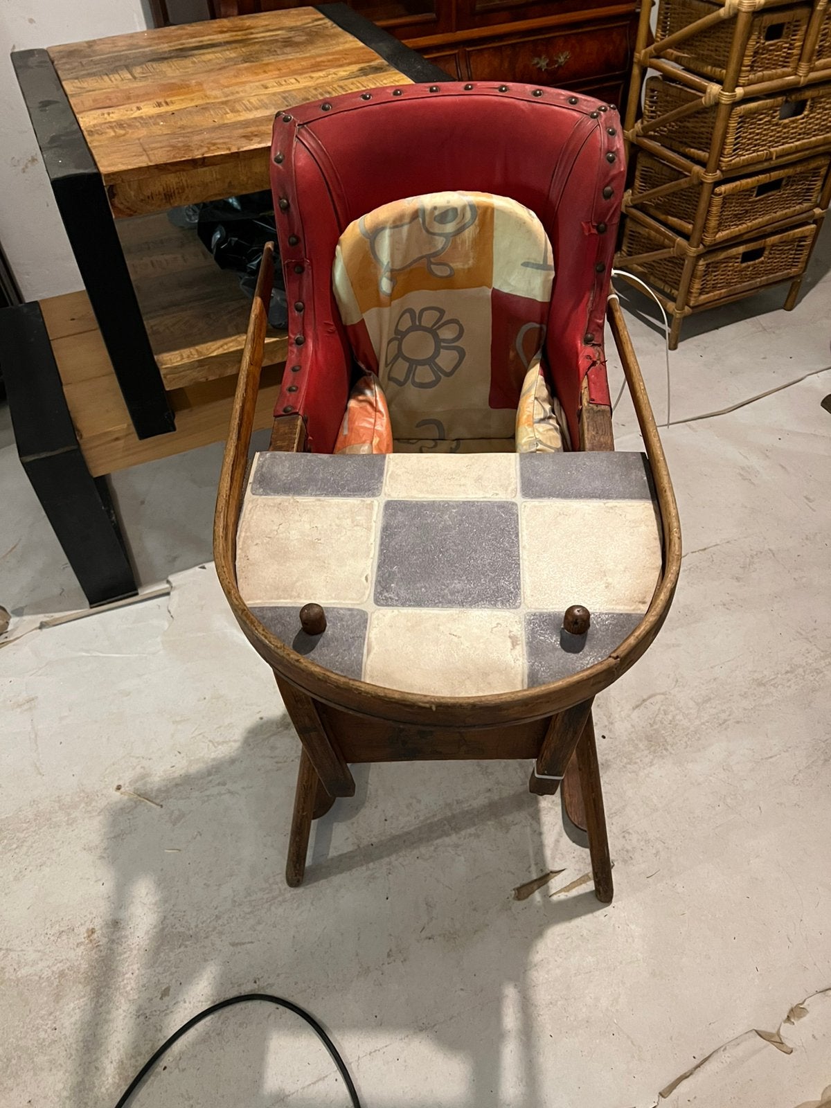 Gratis antieke vingage retro kinderstoel jaren 50, Ophalen, Zo goed als nieuw, Overige typen