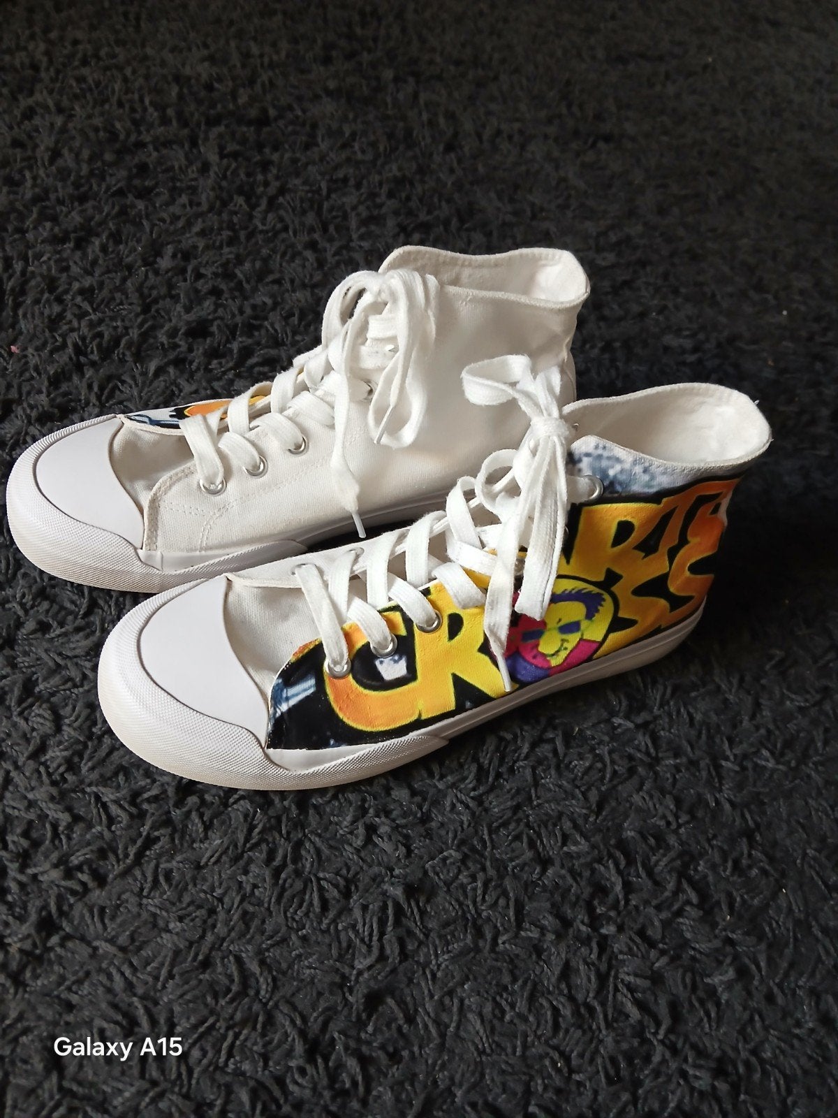 Unieke " eigen ontwerp " Zwarte Cross schoenen, Ophalen of Verzenden, Schoenen