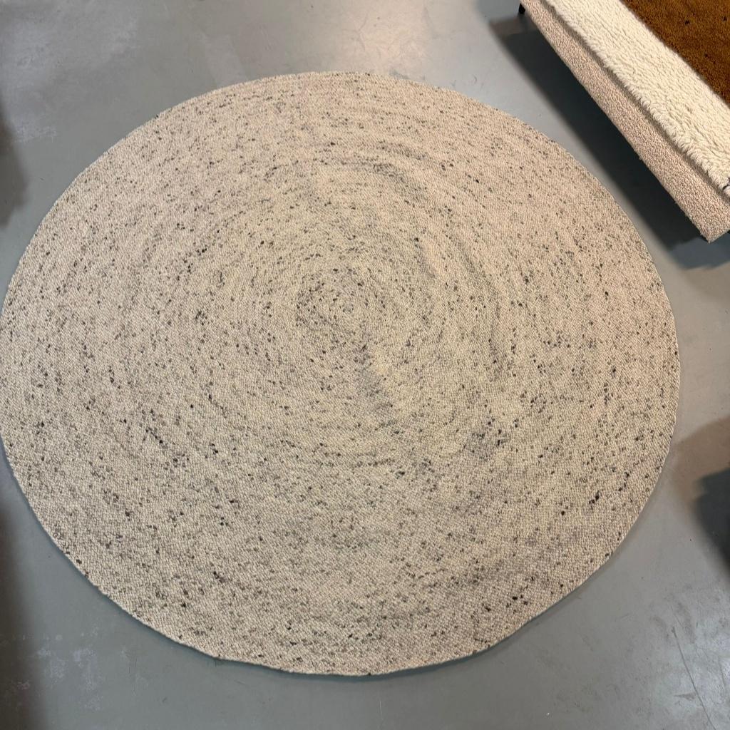 Handgeknoopt wollen vloerkleed 250 cm rond, Rond, Ophalen of Verzenden, 200 cm of meer, Vloerkledenloods