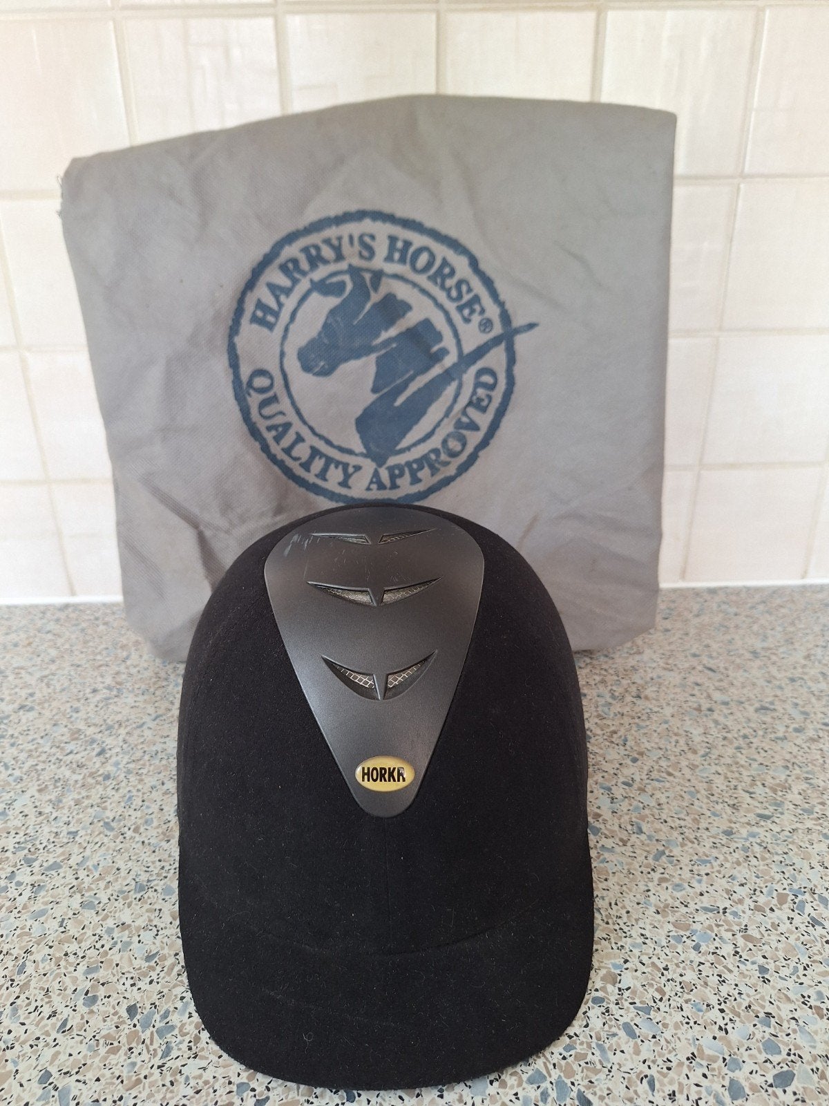 Paardrijcap, Dieren en Toebehoren, Paardrijkleding, Ophalen, Gebruikt, Rijhelm/cap, Horka