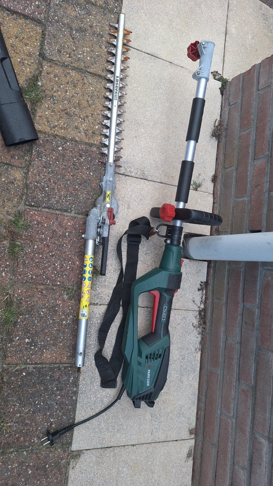 Parkside elektrische heggenschaar op steel, Ophalen of Verzenden, Gebruikt, Elektrisch, Parkside