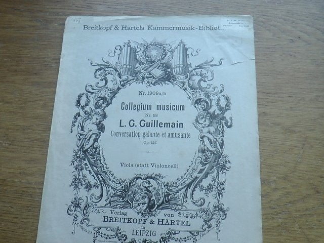 Guillemain -conversation galantr et amusante - alt viool, Muziek en Instrumenten, Bladmuziek, Gebruikt, Klassiek, Ophalen of Verzenden