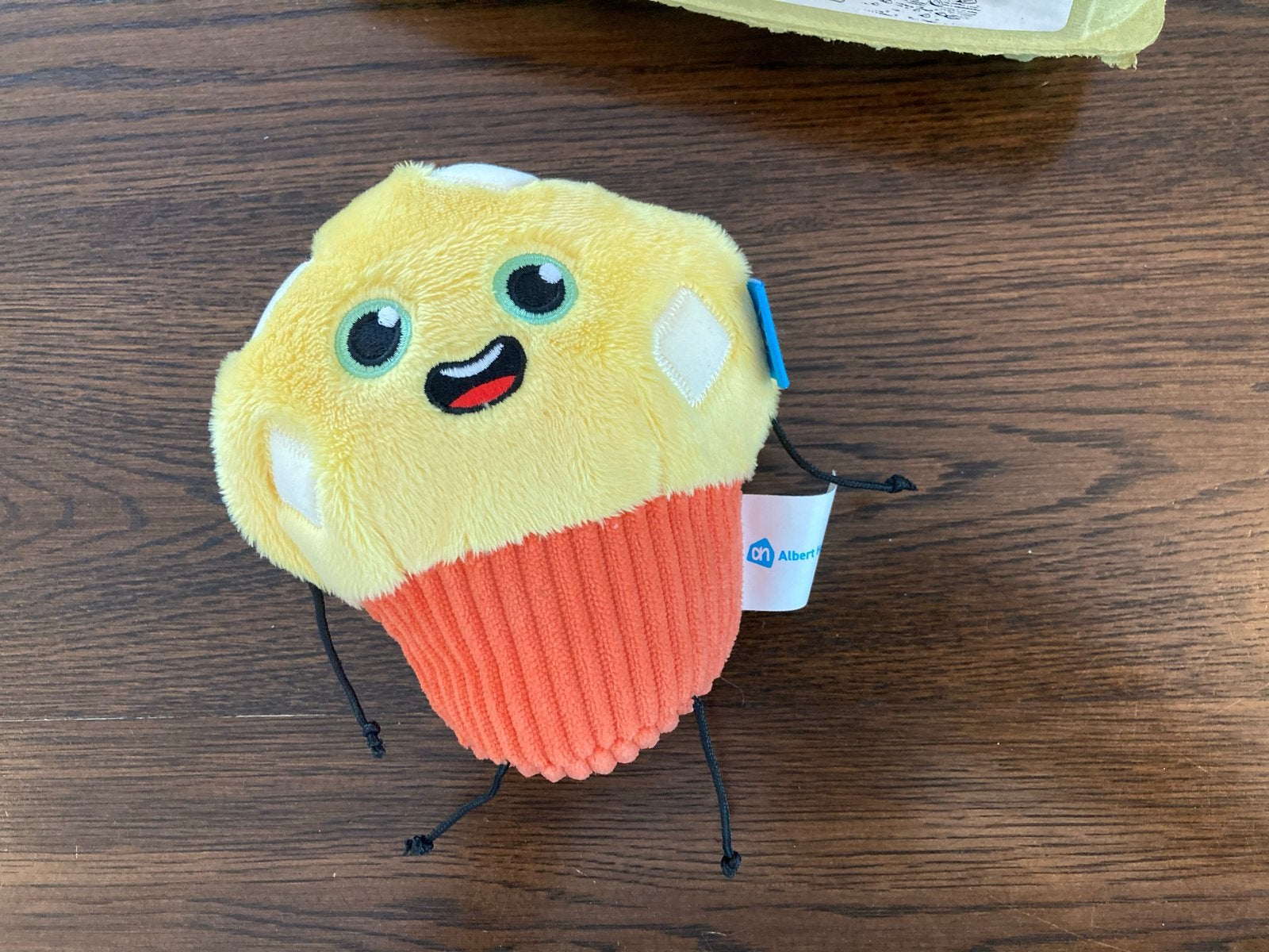 Albert Heijn Muffin Knuffel - 15 cm, Kinderen en Baby's, Gebruikt, Overige typen, Ophalen of Verzenden, Meerkleurig