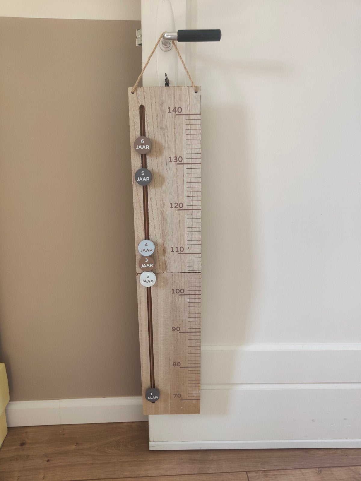 Houten meetlat voor kindergroei - Nieuwstaat, Ophalen of Verzenden, Zo goed als nieuw, Hout
