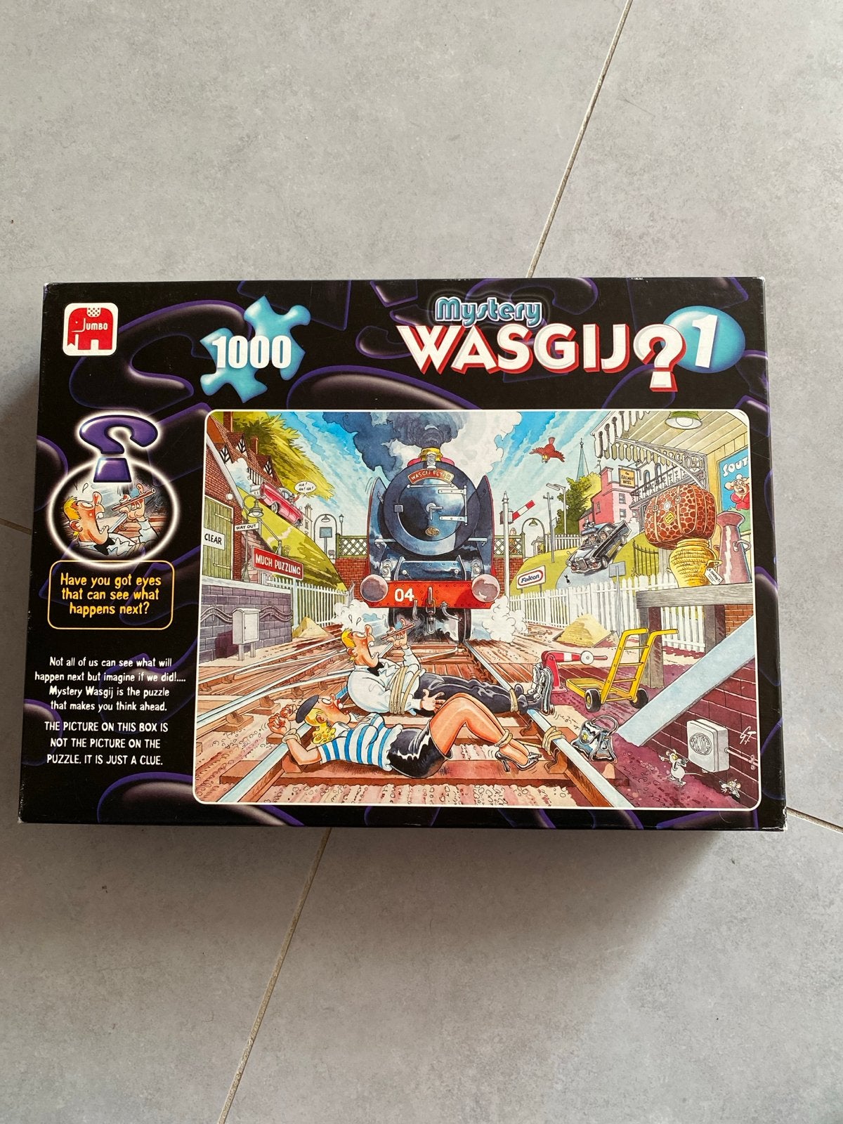Wasgij Mystery 1: The Wasgij Express! 1000 stukjes, Ophalen of Verzenden, 500 t/m 1500 stukjes, Gebruikt, Legpuzzel