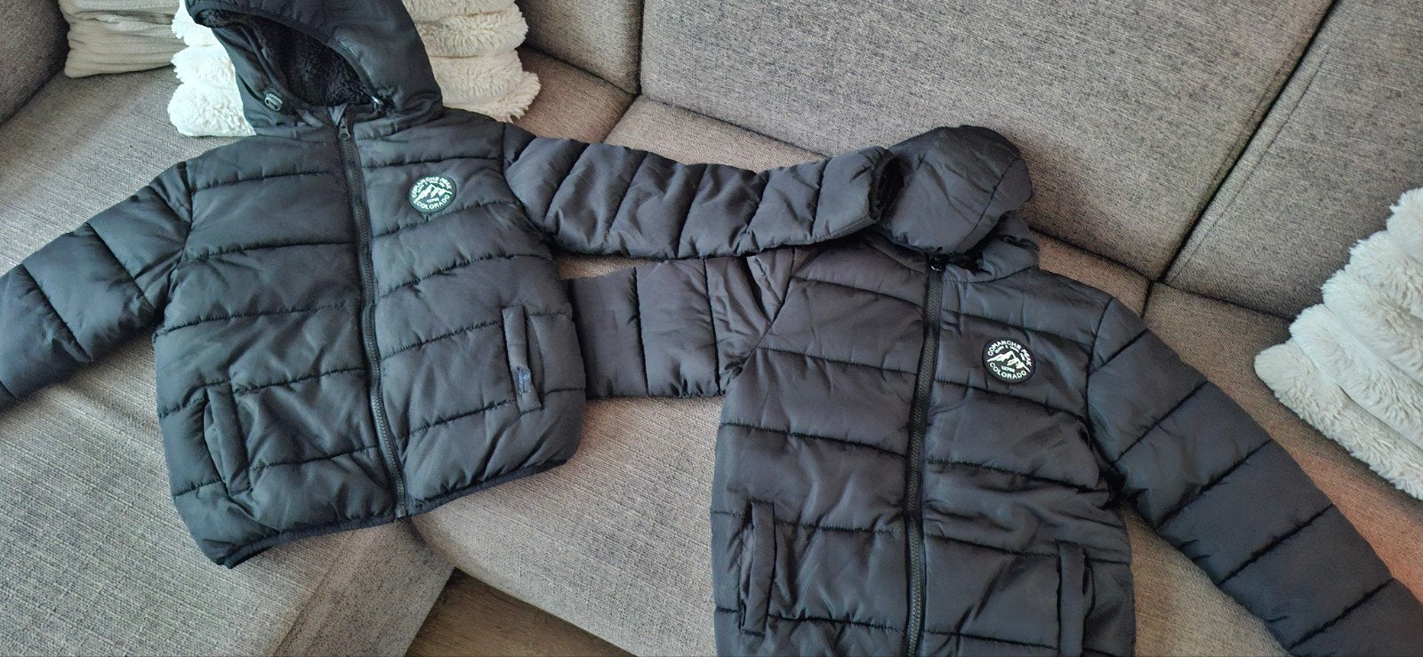 Twee winterjassen voor kinderen - maat 134/140, Ophalen, Gebruikt, Zeeman, Jongen of Meisje