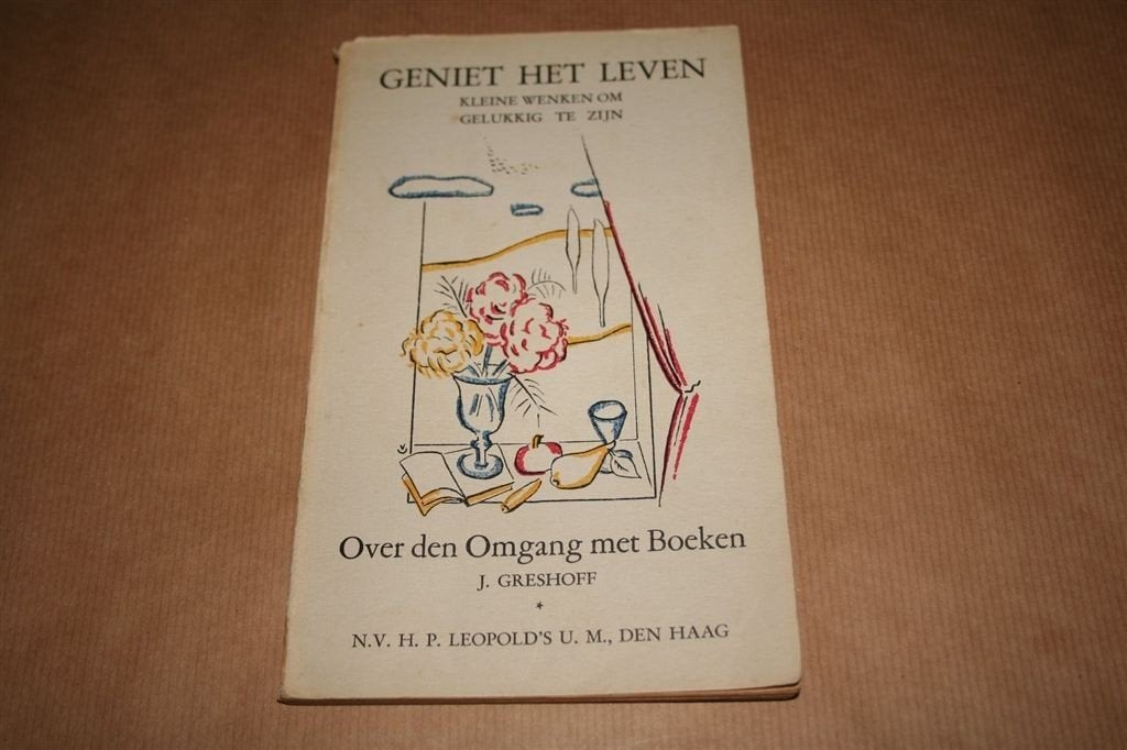 Over den omgang met boeken — Greshoff over leesplezier [1929, Ophalen of Verzenden, Gelezen