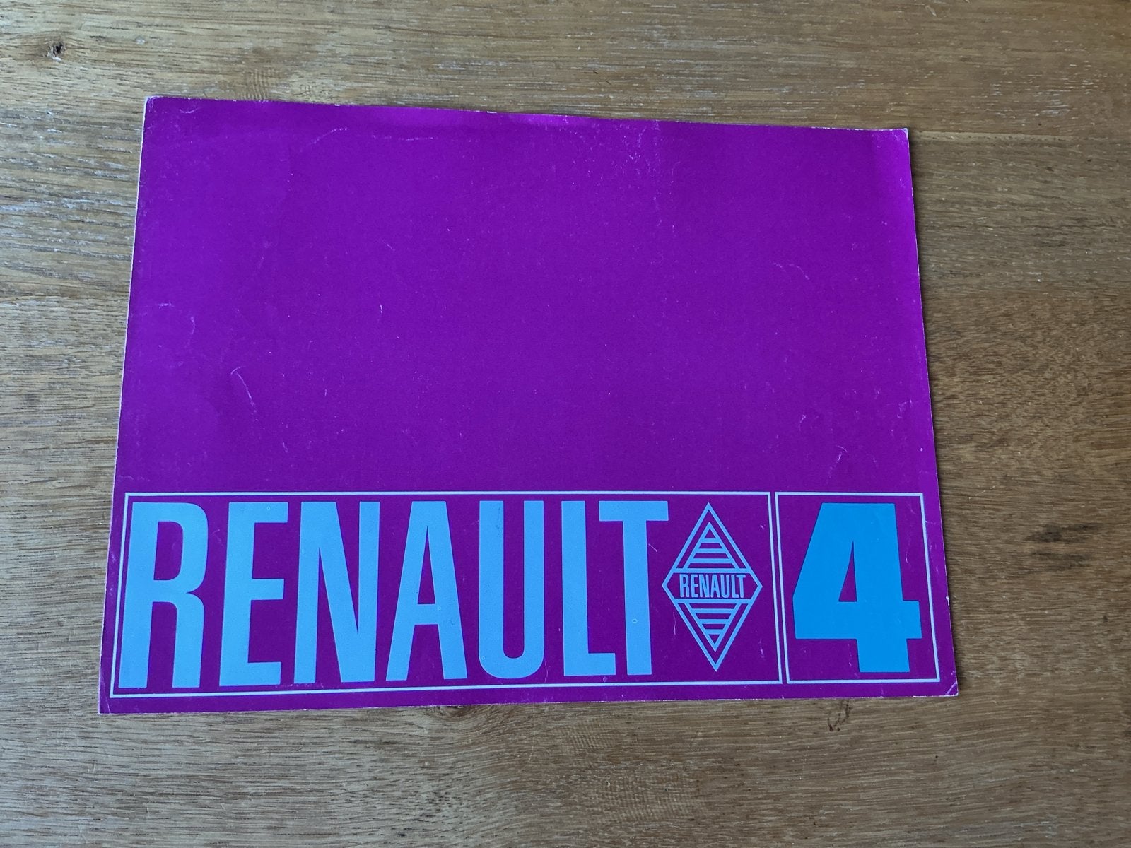 Renault 4 Folder - Origineel uit 1968, Ophalen of Verzenden, Zo goed als nieuw, Renault