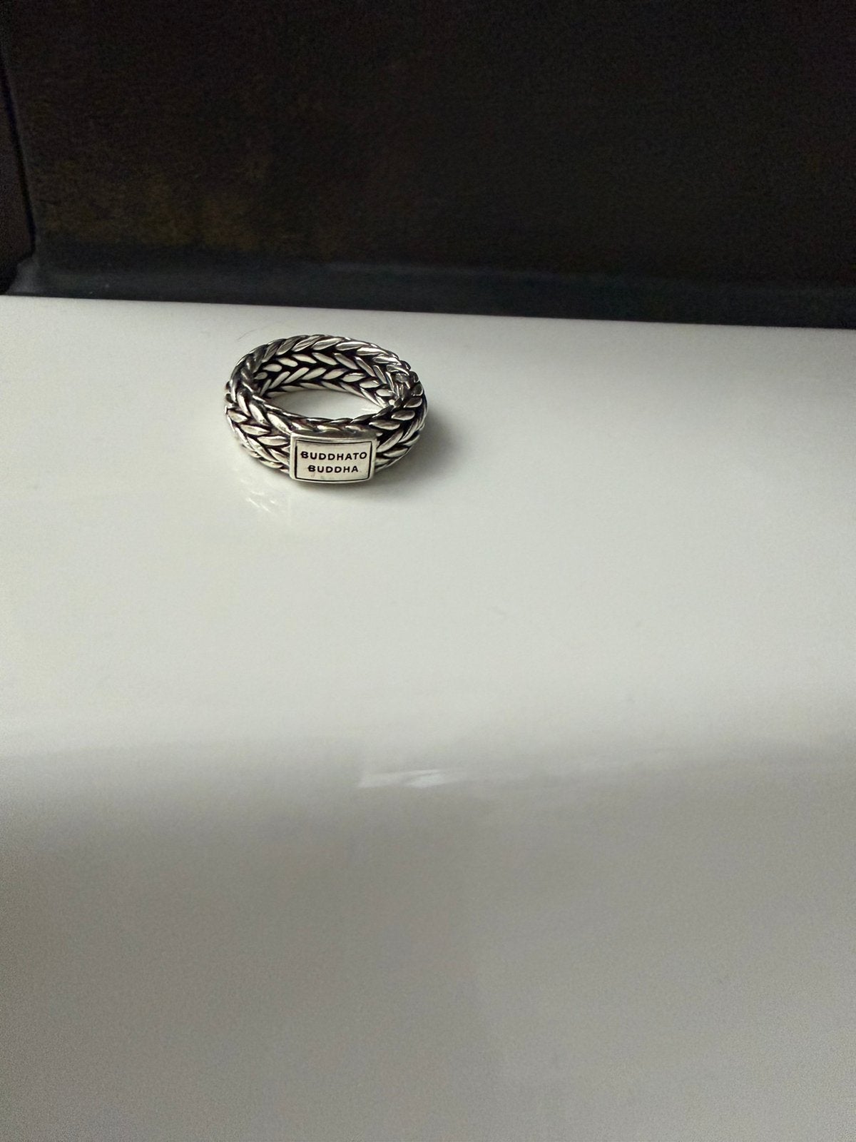 Buddha to buddha ring, maat 16, Ophalen of Verzenden, Dame, Zilver, Zilver
