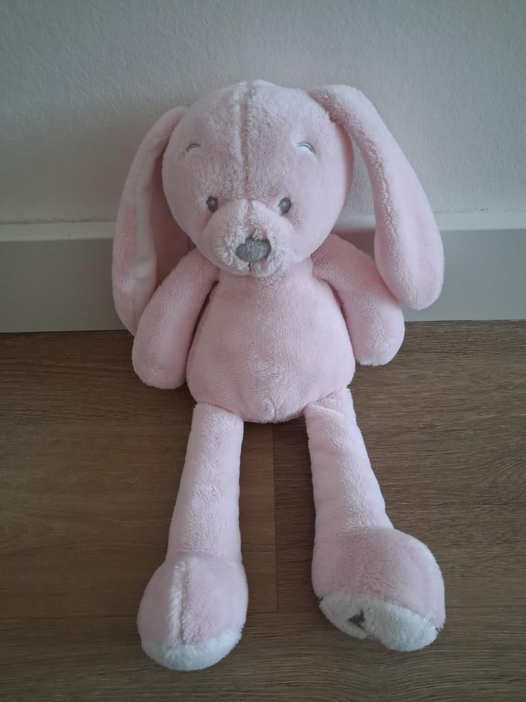 Knuffel VIB konijn roze lichtroze 32 cm K9953, Ophalen of Verzenden, Zo goed als nieuw, Konijn