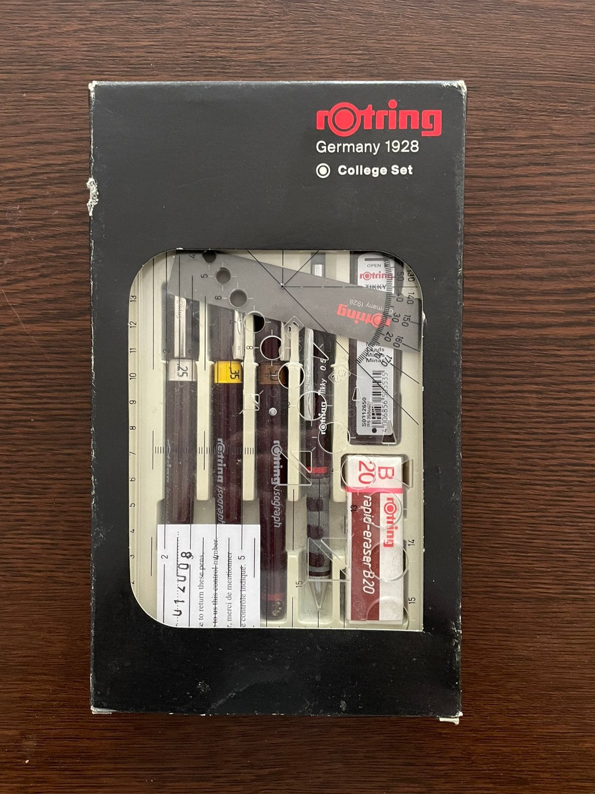 Rotring College Set architectural pens, Hobby en Vrije tijd, Tekenen, Ophalen, Zo goed als nieuw, Potlood of Stift