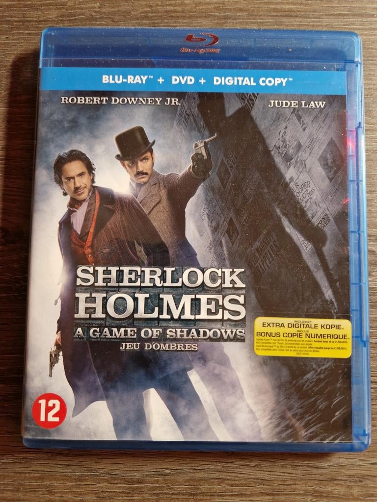 Sherlock Holmes: A Game of Shadows (2011) blu-ray + dvd, Ophalen of Verzenden, Zo goed als nieuw, Actie