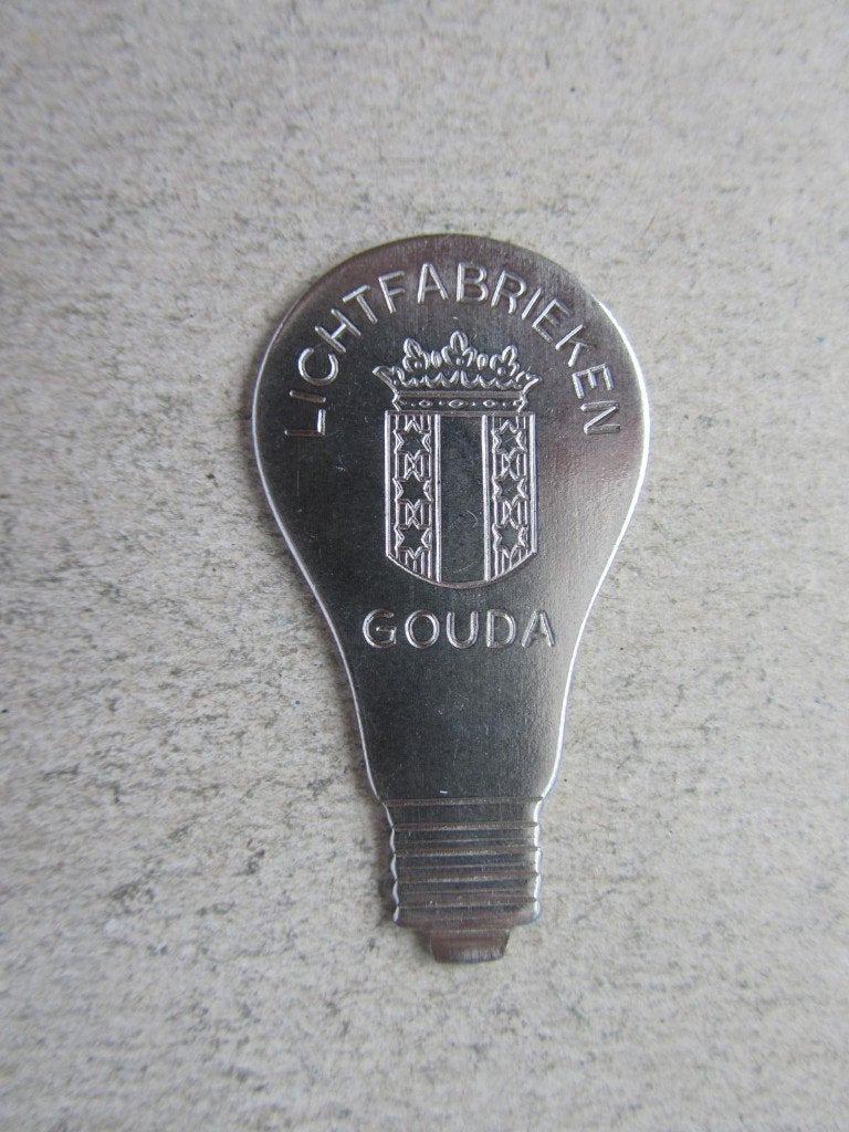 Gouda Lichtfabrieken 'penning', Ophalen of Verzenden, Overige materialen, Nederland
