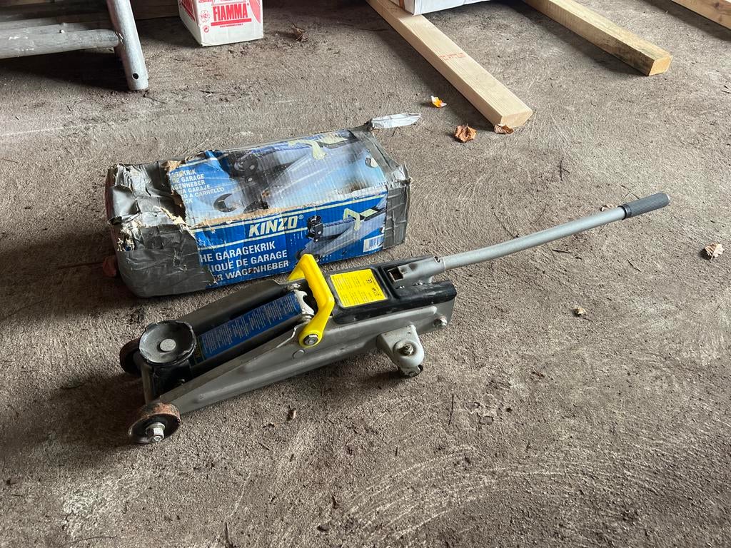 Kinzo Garagekrik - Robuuste Krik voor Caravan en Auto, Auto diversen, Ophalen, Gebruikt, Hydraulisch, Garagekrik
