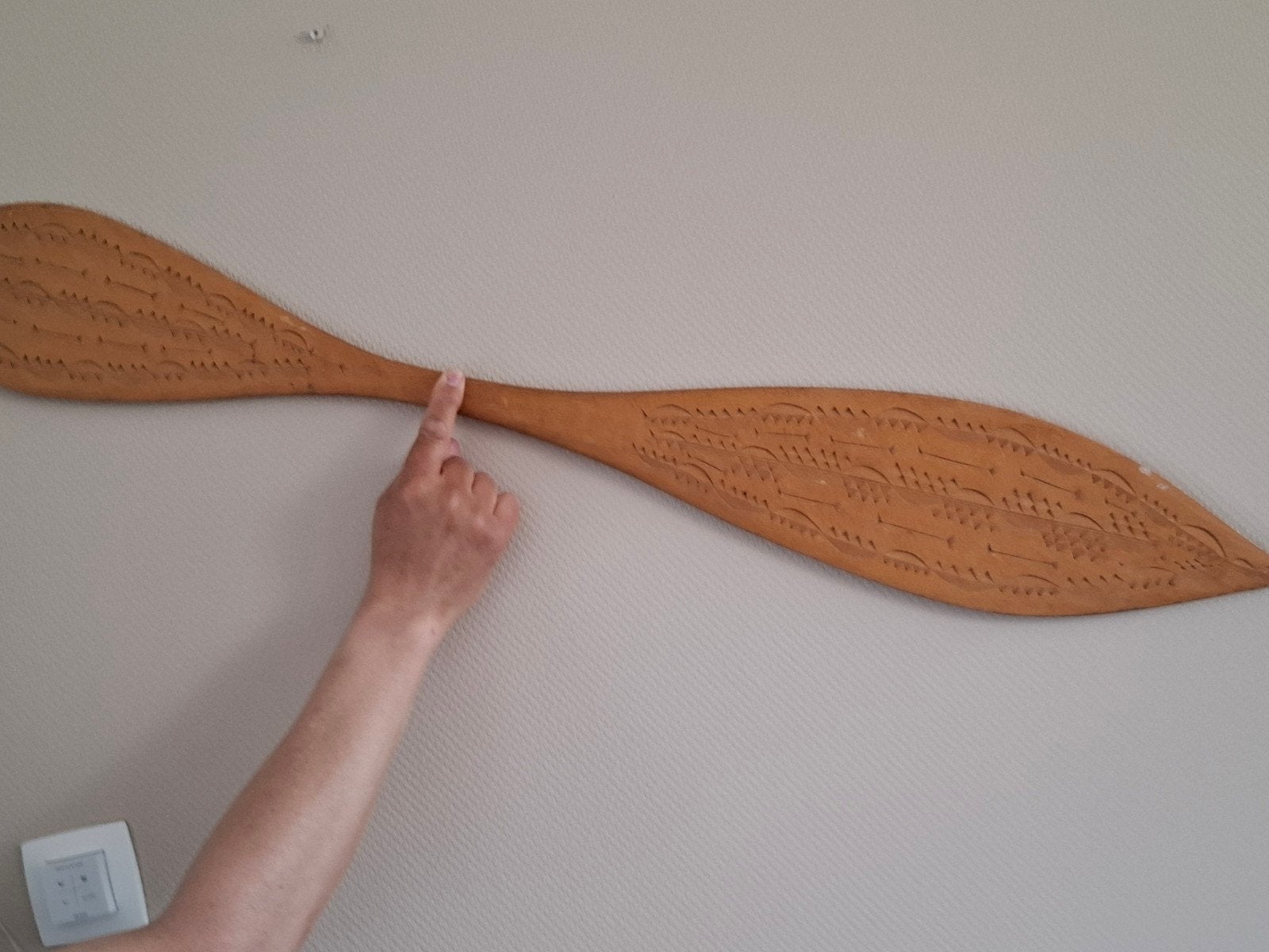 Prachtig suriname Marron peddel uit Suriname, 98 cm, Ophalen of Verzenden