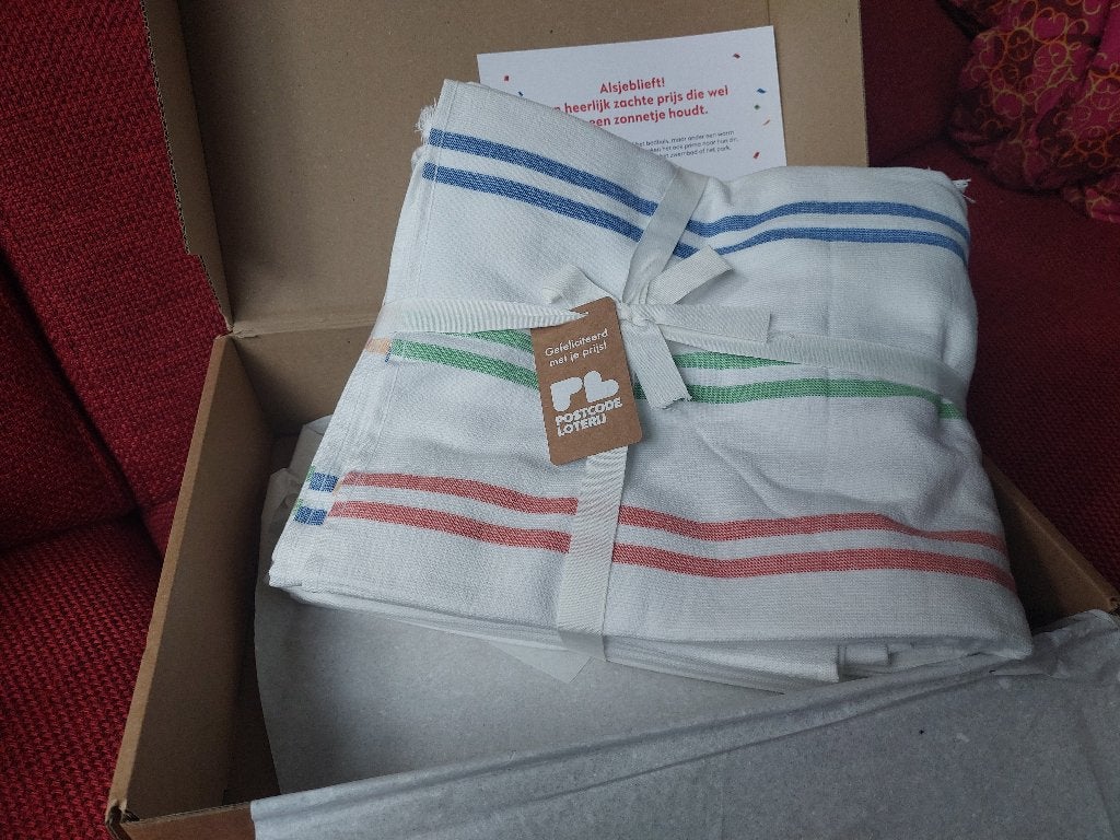 Postcodeloterij hammamdoek, Huis en Inrichting, Badkamer | Badtextiel en Accessoires, Nieuw, Ophalen of Verzenden