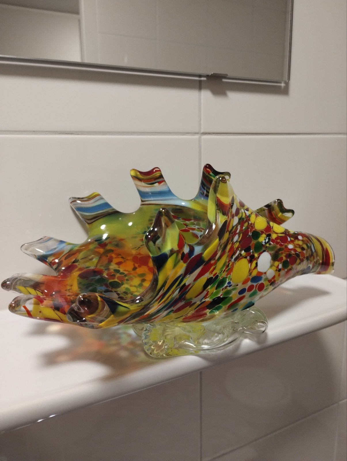 Vintage jaren 50 Murano Fratelli Toso millefiori schaal, Ophalen of Verzenden