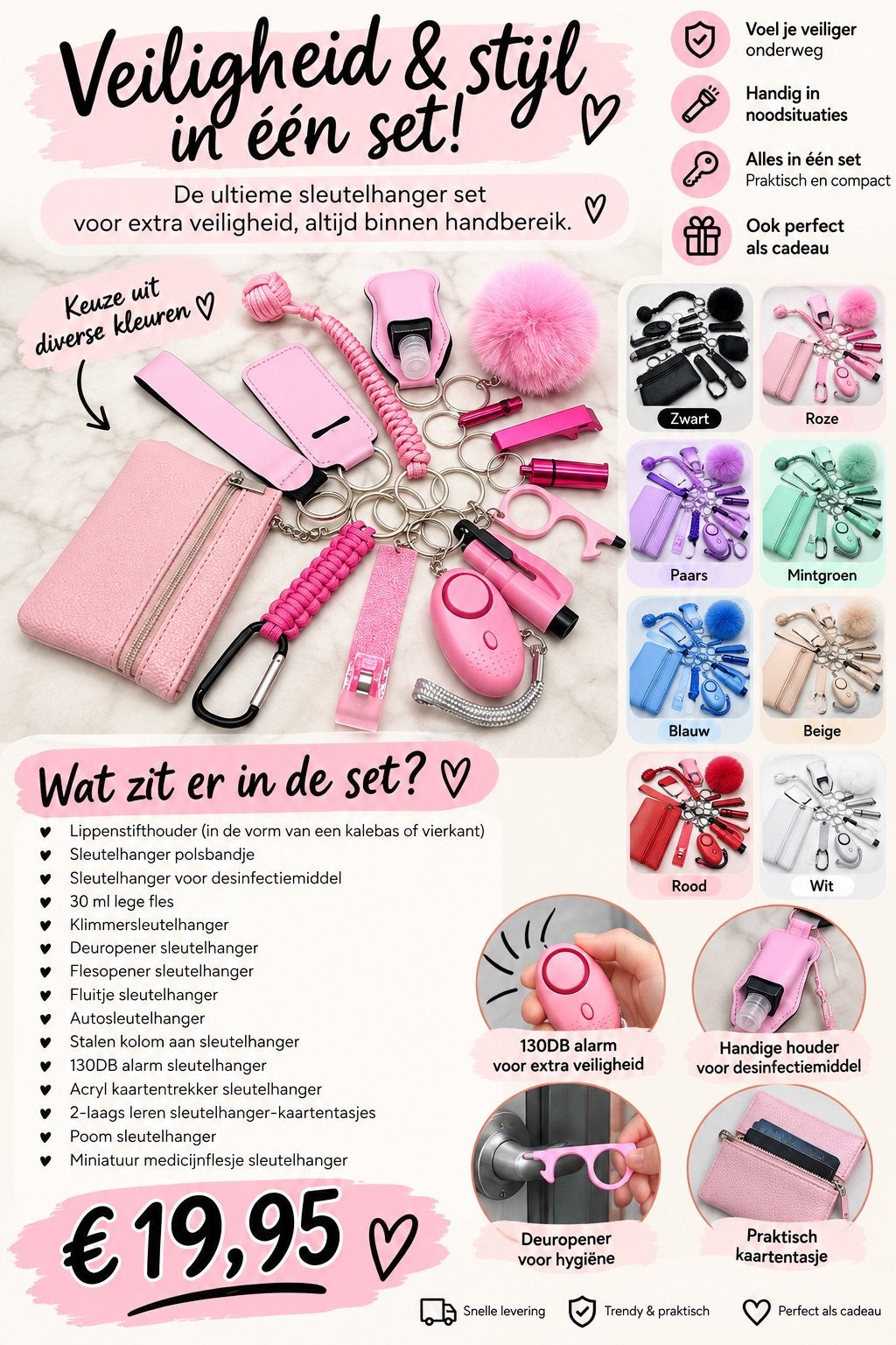 VEILIGHEID & STIJL IN ÉÉN SET!, Verzamelen, Ophalen of Verzenden, Nieuw, Overige typen