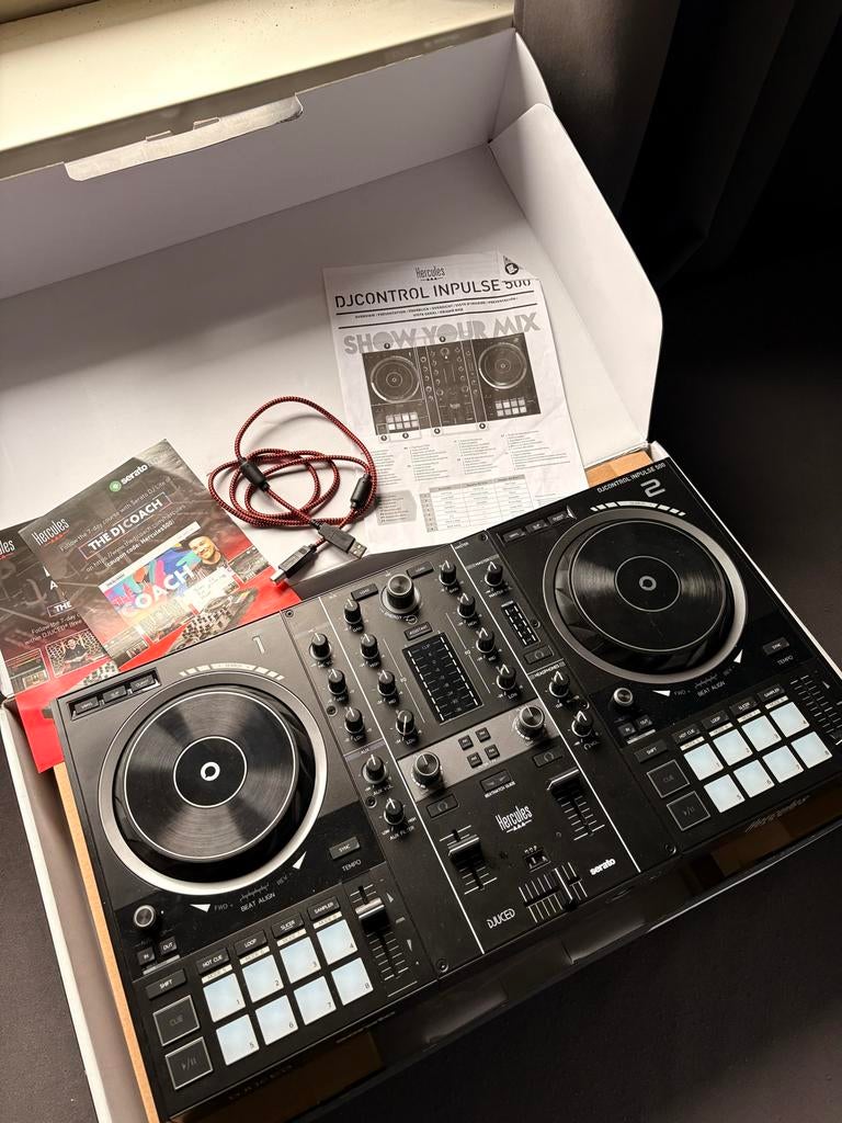 2x gebruikt Hercules DJControl Inpulse 500 DJ-controller, Verzenden, Zo goed als nieuw, Dj-set, Overige merken