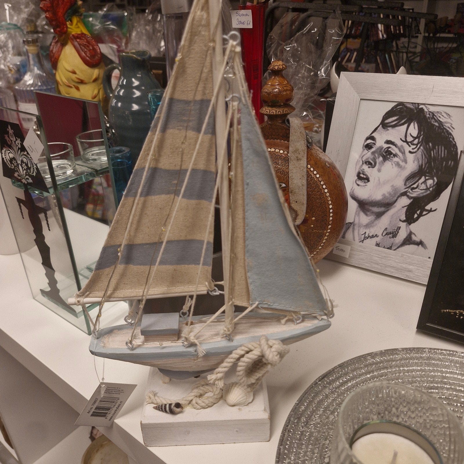 Decoratieve Zeilboot - Maritieme Sfeer voor Thuis