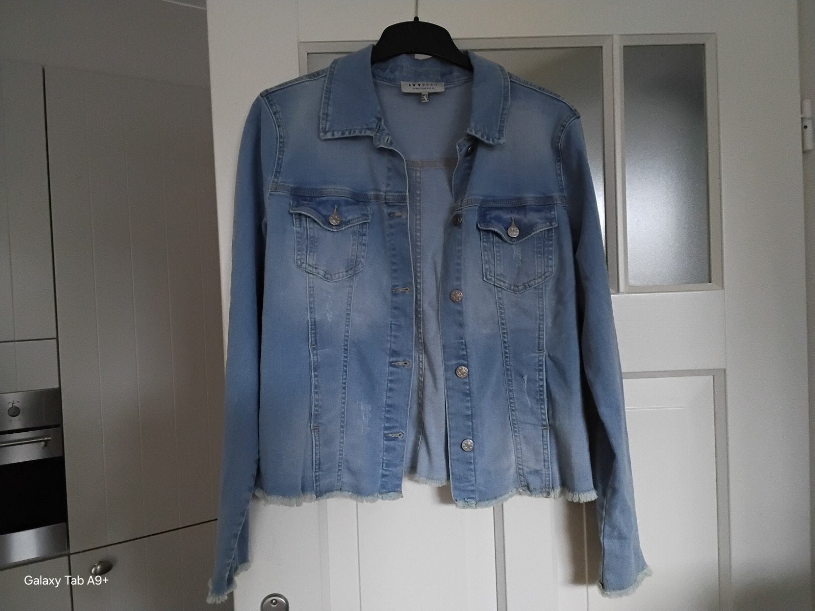 SPIJKERJASJE       IVY   BEAU       maat       38, Ophalen of Verzenden, Zo goed als nieuw, Maat 38/40 (M), Blauw