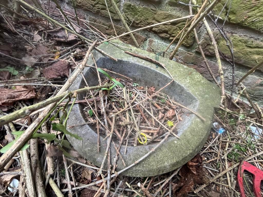 Stenen oude plantenbak, Tuin en Terras, Bloembakken en Plantenbakken, Ophalen, Steen, Gebruikt, Minder dan 30 cm