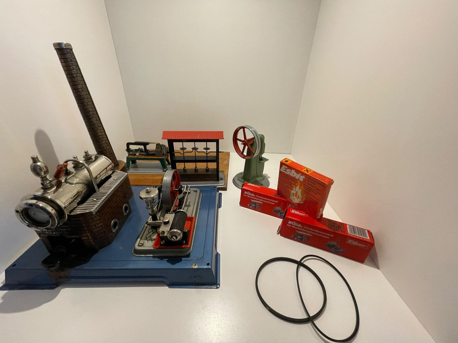 Stoommachine met verschillende accesoires, Hobby en Vrije tijd, Ophalen of Verzenden, Gebruikt, Groter dan 1:32