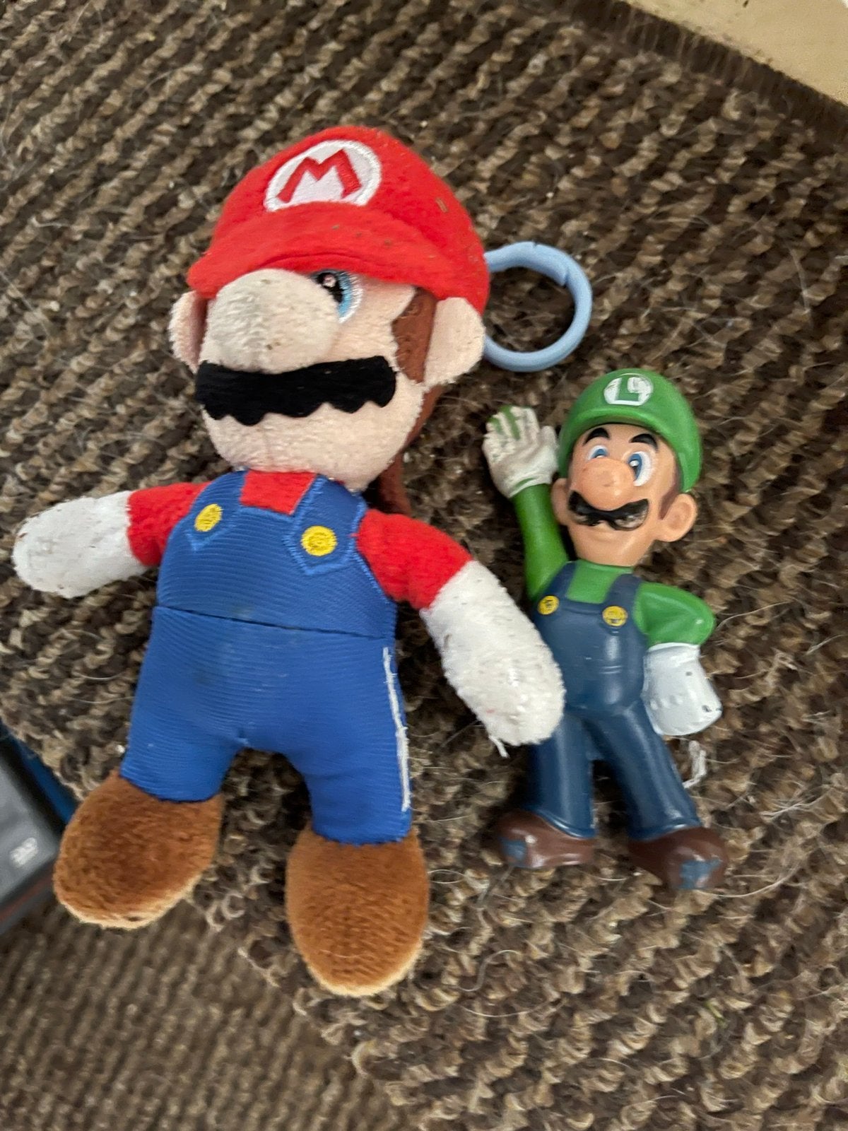 Mario en Luigi knuffel en figuur set, Ophalen of Verzenden, Gebruikt