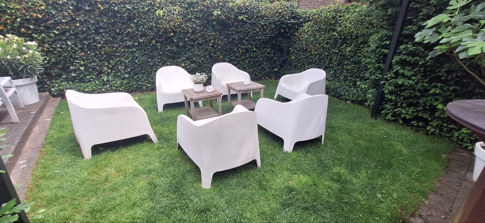 6 Ikea Skarpo tuinstoelen, Tuin en Terras, Tuinstoelen, Ophalen, Gebruikt, Kunststof, Stapelbaar