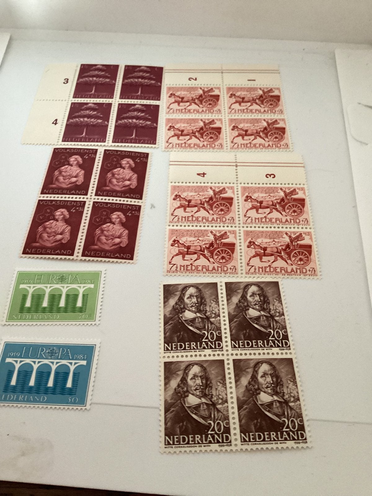 Verzameling Nederlandse postzegels – bijzondere plaatfouten, Ophalen of Verzenden, Na 1940, Postfris