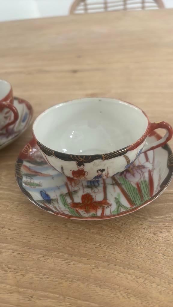 Mooie oude chinese theekopjes, Ophalen of Verzenden