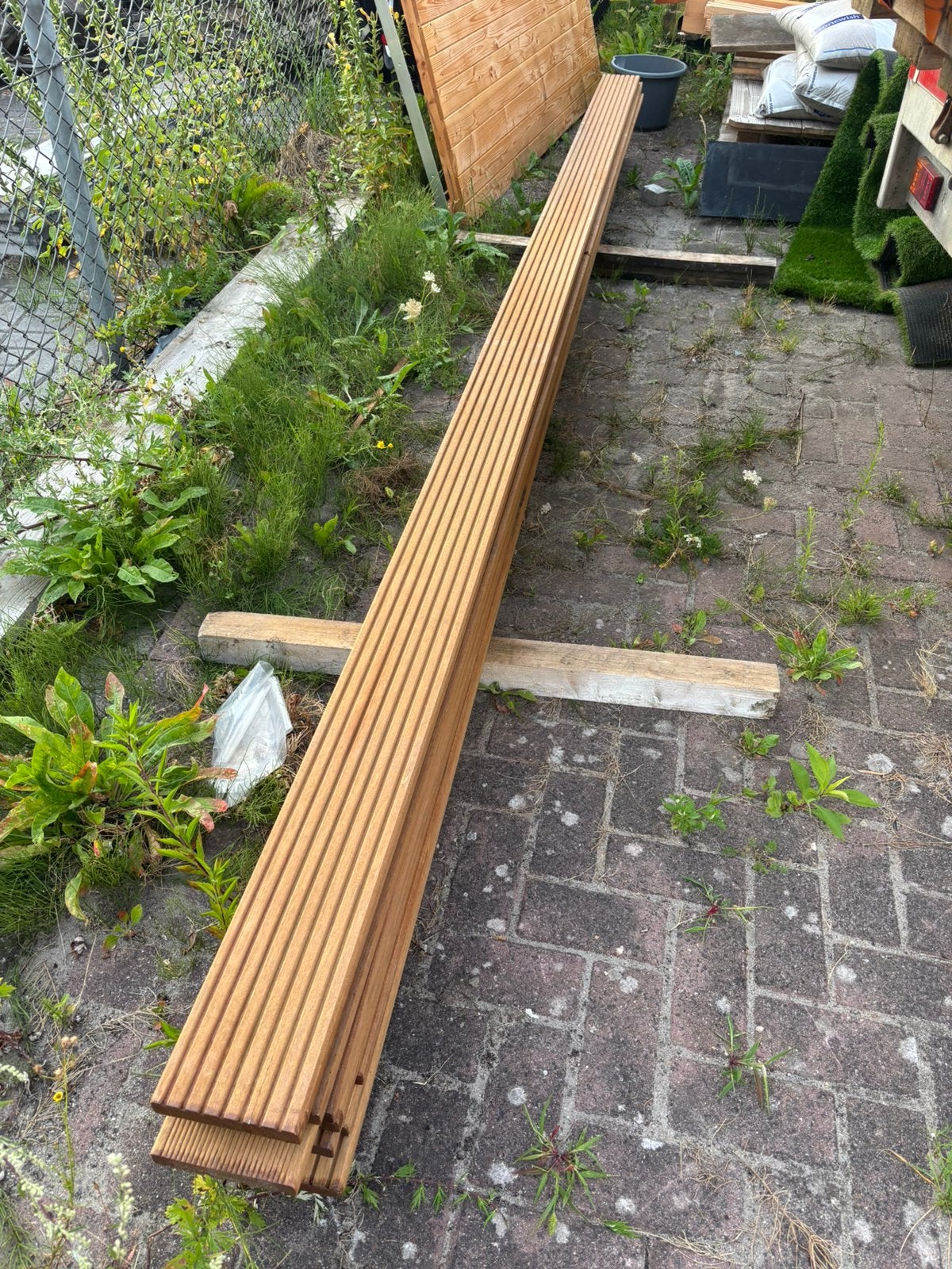 Bankirai vlonderplanken partij, Ophalen, Nieuw, Nvt, Nvt