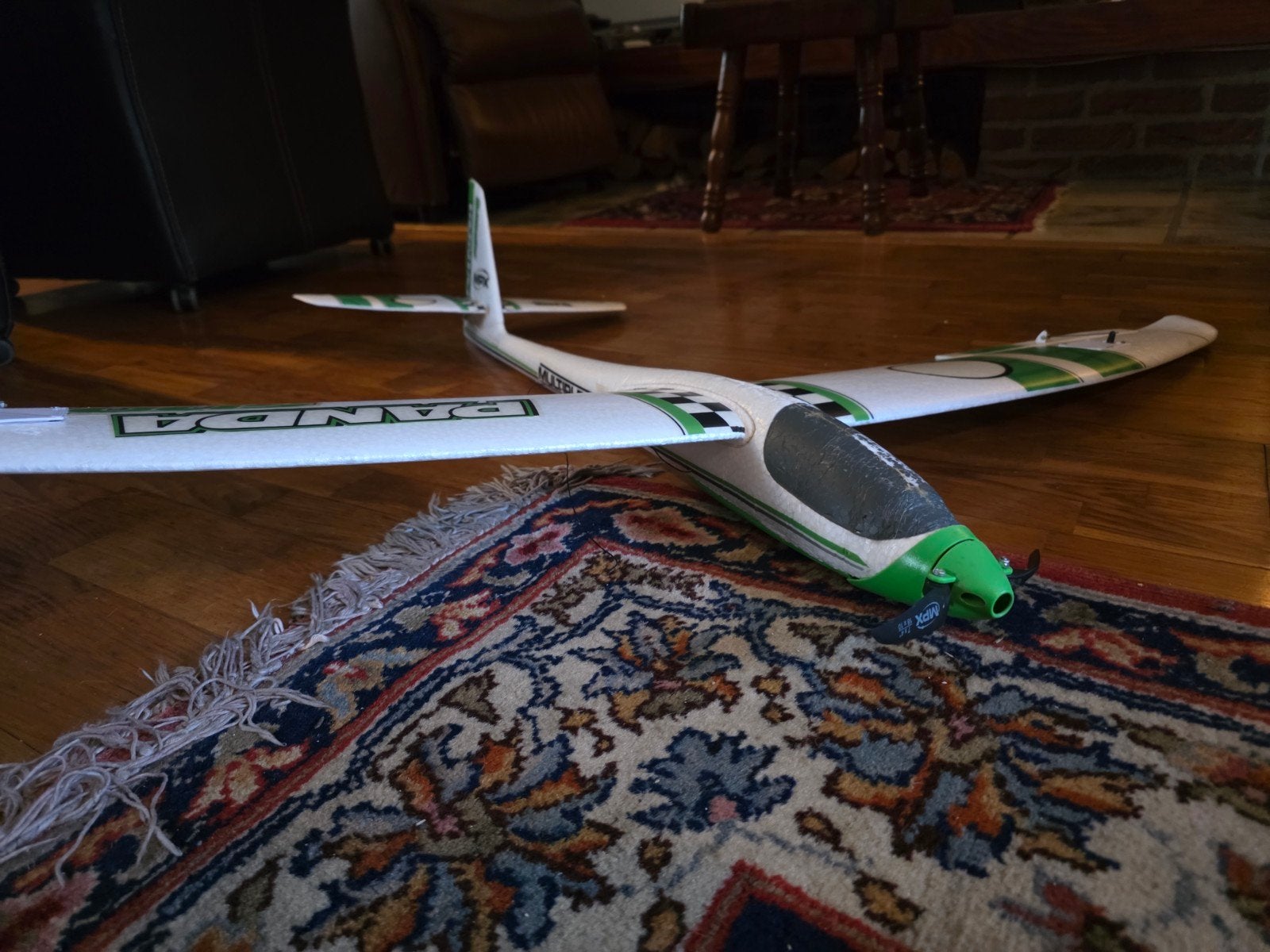 RC Zweefvliegtuig Panda met E-flite ontvanger, Hobby en Vrije tijd, Modelbouw | Radiografisch | Vliegtuigen, Ophalen, Zo goed als nieuw