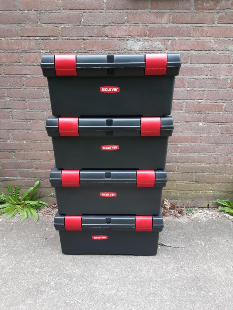 Gereedschapskist 4x, Doe-het-zelf en Verbouw, Kratten en Dozen, Ophalen, Doos, Minder dan 40 cm, Nieuw