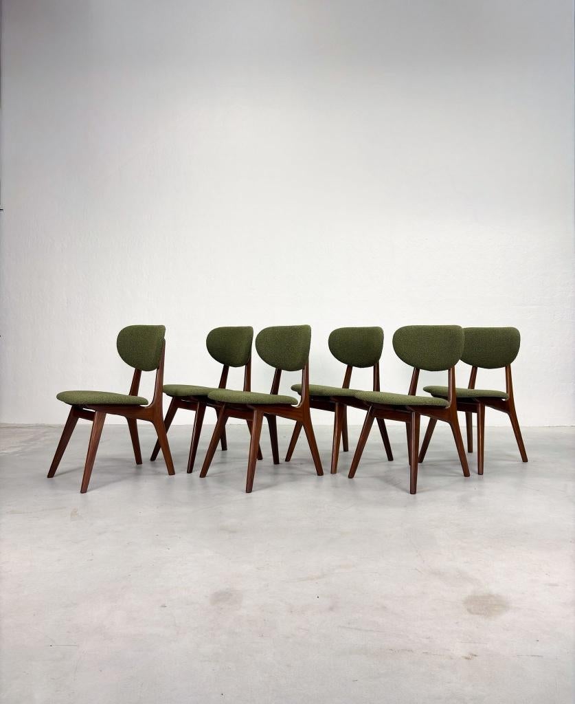 Set Eetkamerstoelen van Louis van Teeffelen voor AwA, Huis en Inrichting, Stoelen, Ophalen, Overige kleuren, Zo goed als nieuw