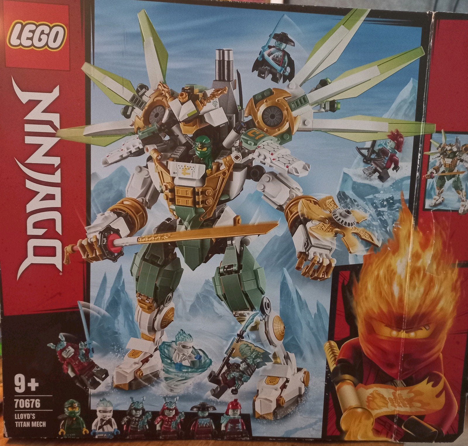 LEGO NINJAGO 70676 Lloyd's Titan Mech – compleet + doos, Ophalen of Verzenden