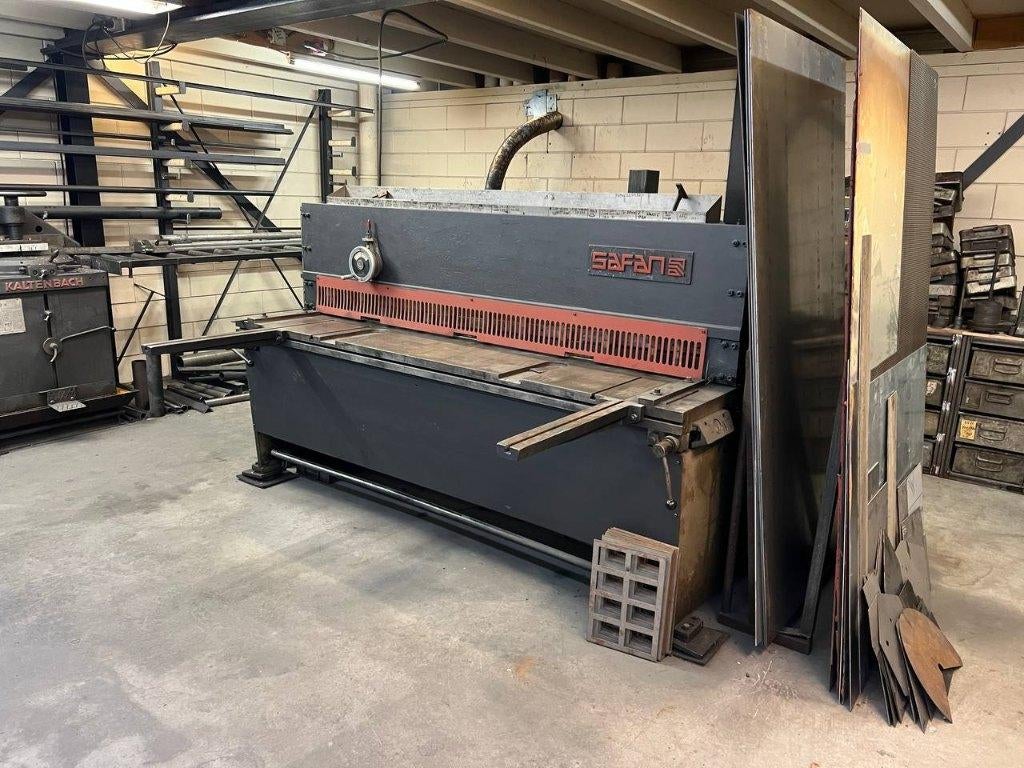 Safan plaatschaar 2 meter – tot 4 mm staal – nette staat, Ophalen