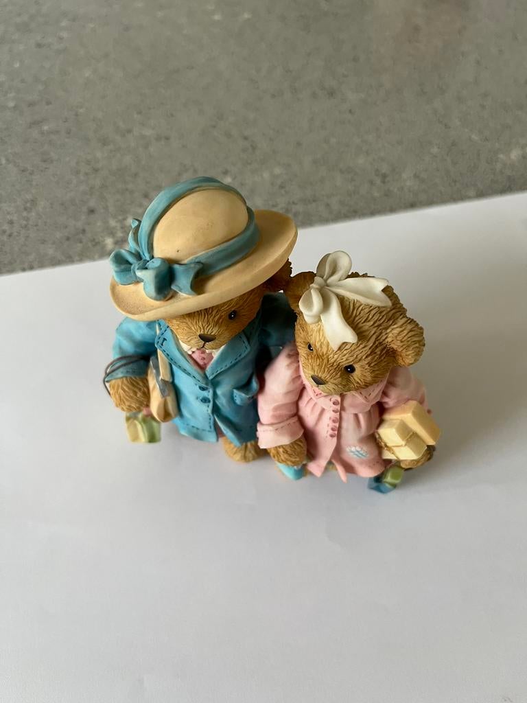 Cherished Teddies, Patty en Peggy, Ophalen of Verzenden, Zo goed als nieuw, Beeldje, Cherished Teddies